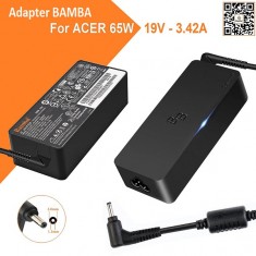 Sạc LAPTOP Acer 19V - 3.42A (đầu nhỏ) BamBa