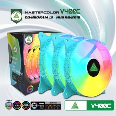 Bộ Kit 3 Fan VSP V400C LED RGBb Xanh