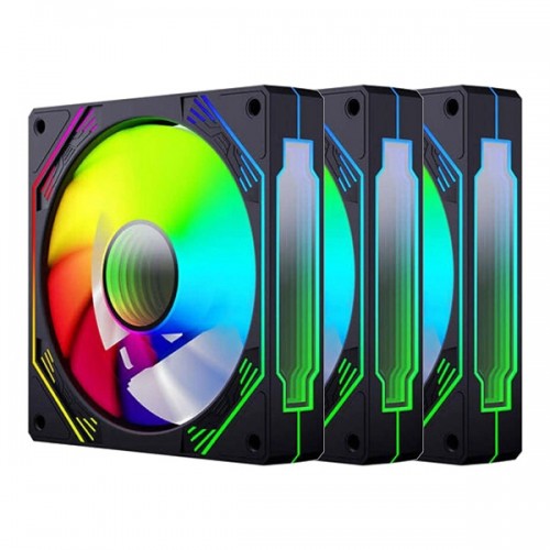 Bộ 3 FAN LED Coolmoon F3 ARGB - Led vô cực - Đồng bộ Main