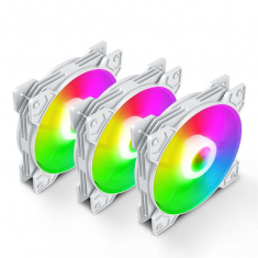 Bộ 3 Fan Led RGB Coolmoon - Màu Trắng