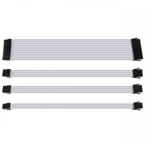 Bộ 4 cáp nối trang trí Case Leopard - trắng