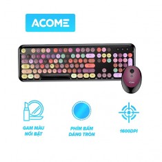 Bộ Bàn Phím Và Chuột Không Dây ACOME AKM1000