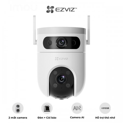 Camera Wifi 2 mắt ngoài trời EZVIZ H9c Dual 2K (3MP+3MP)