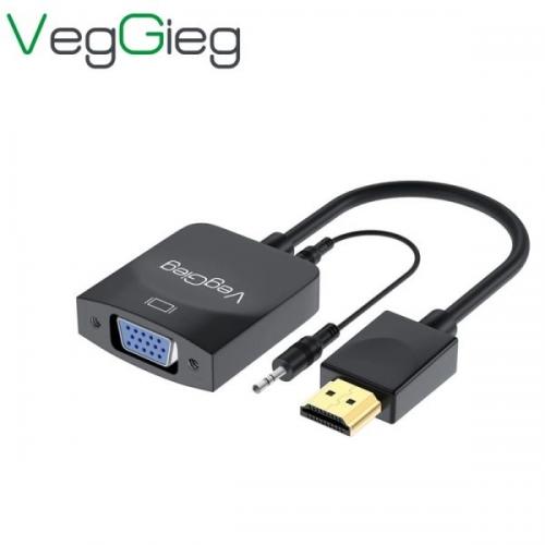 Cáp chuyển đổi HDMI sang VGA VegGieg V-Z902 (có Audio)