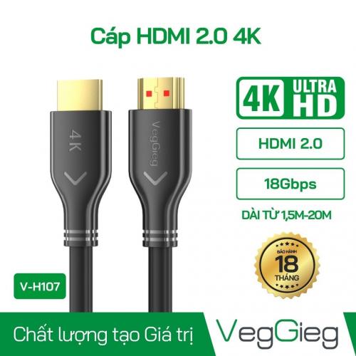 Cáp HDMI 2.0 Cable VegGieg - V-H107