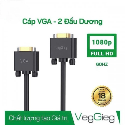 Cáp VGA 5m VegGieg V-V103 chính hãng