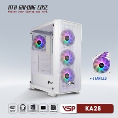 Vỏ Case Game VSP KA28 White - Kèm 4 Fan