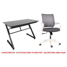 Combo Bàn Z Gaming và Ghế Văn Phòng khung Trắng cao cấp