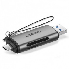 Đầu đọc thẻ nhớ SD/TF chuẩn USB Type C và USB 3.0 Ugreen 50706 chính hãng