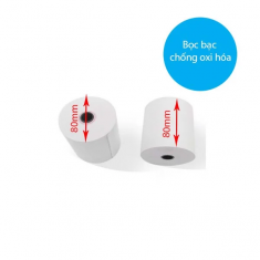 Giấy in nhiệt K80 đường kính 80mm - Thùng 50 cuôn