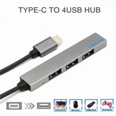 Cáp chuyển Type C ra 4 cổng USB