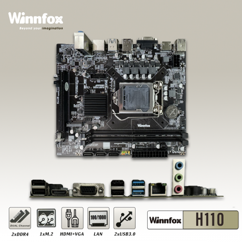 Mainboard Winnfox H110 chính hãng 