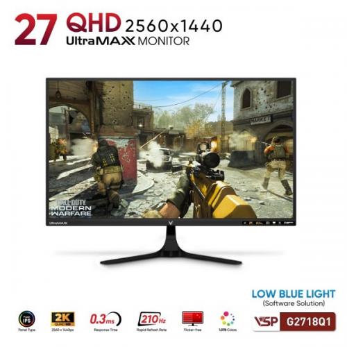 Màn hình VSP G2718Q1 27 inch 2K QHD IPS 180Hz 1ms Đen