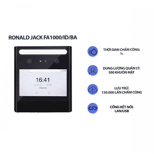Máy Chấm Công khuôn mặt FA1000/ID( chỉ chấm công khuôn mặt không có vân tay)