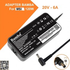 Sạc LAPTOP MSI 20V – 6A Slim Bamba