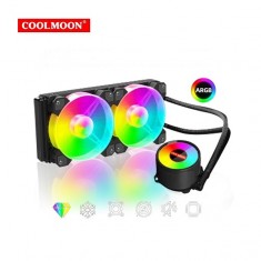 Tản nhiệt nước Coolmoon AR240 2 Fan - Màu Đen