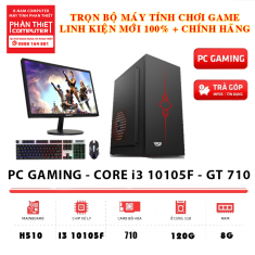 Trọn bộ PC Gaming Màn hình 19 inch CPU i3 10105F VGA 710