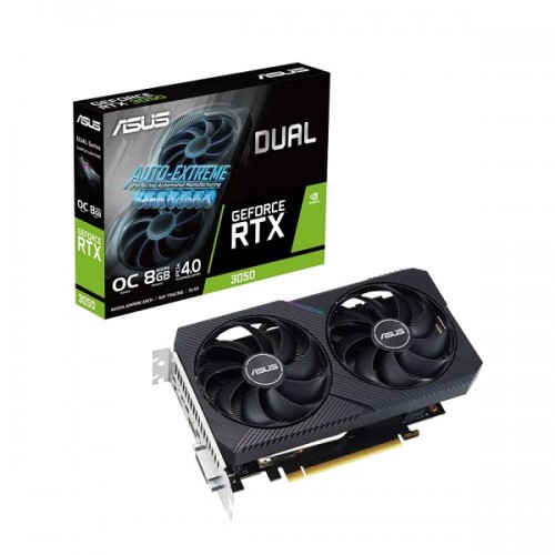 VGA ASUS Dual GeForce RTX 3050 8GB V2 GDDR6 (DUAL-RTX3050-8G-V2)
