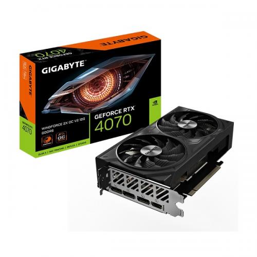 VGA Gigabyte GeForce RT 4070 WINDFORCE 2X OC V2 12G