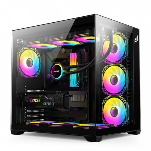 Vỏ case máy tính Edra ECS 1504 Black - ATX