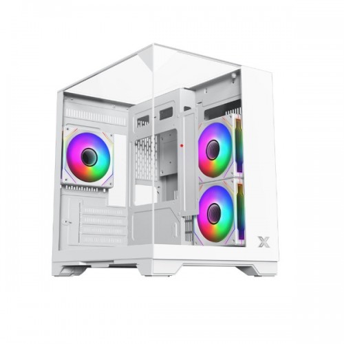 Vỏ case XIGMATEK OCEAN M NANO ARTIC + Kèm 3 FAN LED