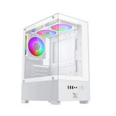 Vỏ Case Xigmatek View 3GF - Màu Trắng + Tặng Kèm 3 Fan RGB